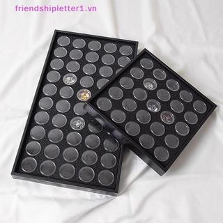 {FH Fashion} 1 Bộ Hộp Trưng Bày Đá Quý Hộp Đựng Nhựa Tròn Nhỏ Hộp Đựng Trang Sức Hộp Đựng Có Bọt.