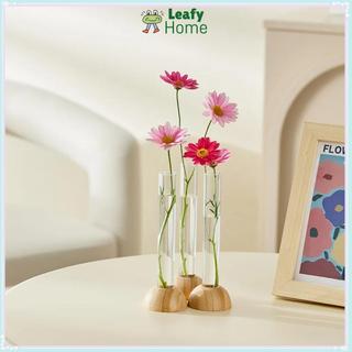 [Giao hàng từ Việt Nam] Bình đựng ống nghiệm LEAFYHOME, Bình thủy canh trong suốt tiết kiệm không gian cây cảnh, Nhựa trang trí với cây gốc tre Chậu hoa