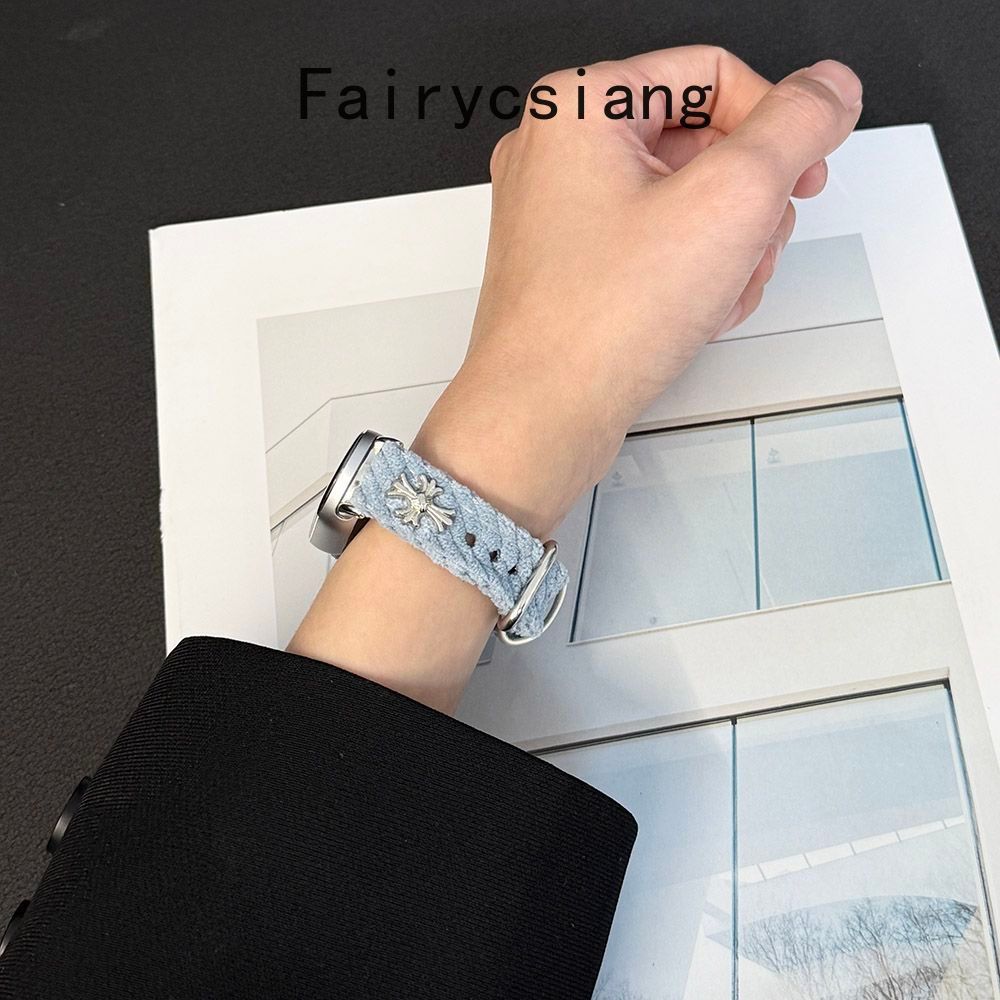 Corduroy Mới Thích Hợp Cho Xiaomi 10 9 8 Phiên Bản Dây Đeo Thủ Công Cho Miband 10 Dây Đeo Tay Gốm Có Thể Điều Chỉnh Dây Đeo Đồng Hồ