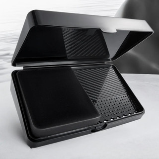 LISHU Xà Phòng Cọ Trang Điểm Chất Làm Sạch Mini Washboard Hộp Bảo Quản Vệ Vệ Sinh Di Động Và Loại Bỏ Mite Đa Năng Di Động Bột Puff Hộp Vệ Sinh