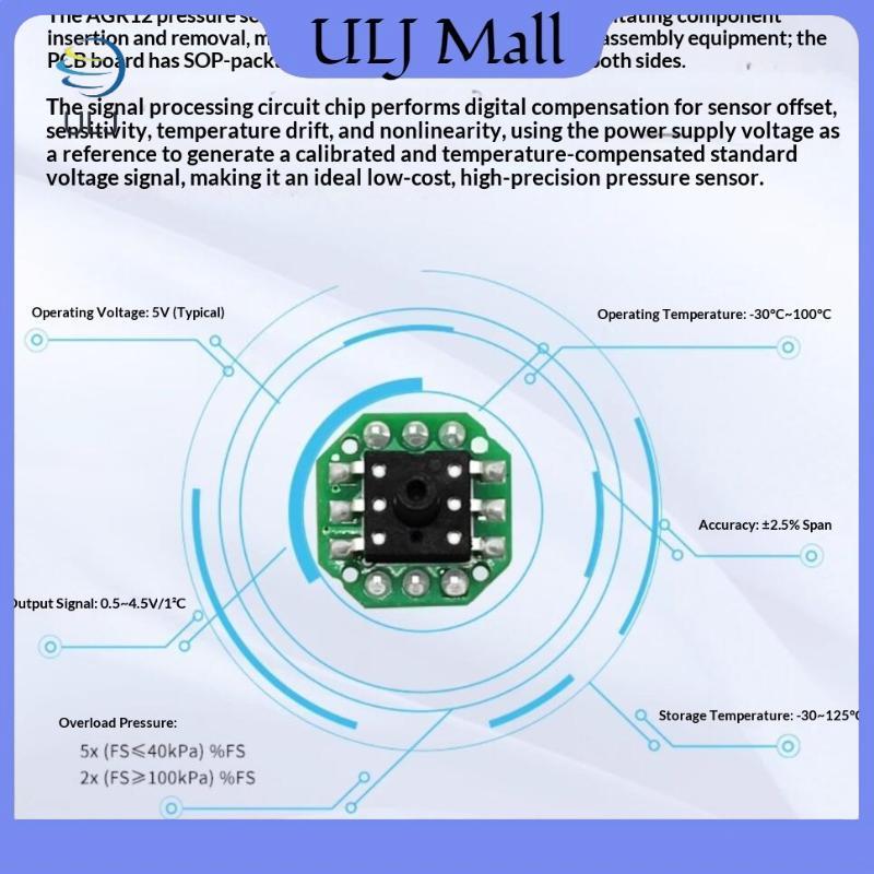 ULJ 1 Cái -100-100kPa / -100-0kPa / -40kPa / -40-0kPa / 0-40KPa / 0-100KPa 0.5-4.5V Mô-đun phát cảm biến tạo oxy áp suất khí.