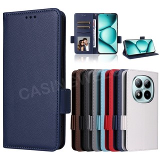 Ốp Lưng Cho Redmi Note 15 Pro Plus Pro + Note15 4G 5G 2026 Sang Trọng Lật Da Bên Khóa Ốp Lưng Điện Thoại Khe Cắm Thẻ Giá Đỡ Vỏ Điện Thoại Chống Sốc
