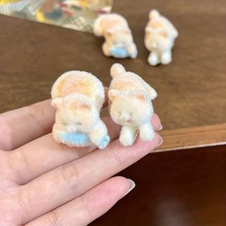 Kẹp Tóc Sang Trọng SMILE, Chất Liệu Đổ Xô Nhung Mèo Con Kẹp Tóc, Phong Cách Ngọt Ngào Kawaii Mũ Phụ Kiện Bé Gái