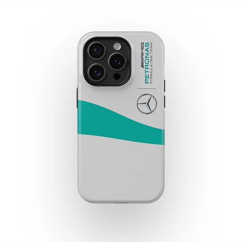 Ốp điện thoại đua xe Mercedes W04 livery 2013 F1-Apple Thích hợp cho iPhone 17Promax 16Pro 15 11 12 13 14 xs XR 17Air Ốp cứng hai lớp chống sốc NCNJ