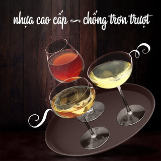 Khay phục vụ tròn chống trượt cao cấp đủ size 28cm, 36cm, 40cm