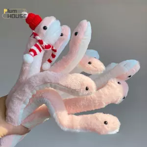 PlumHOUSE Dễ Thương Sáng Tạo Rắn Sang Trọng Đồ Chơi Hoạt Hình Nhỏ Hồng Rắn Mềm Nhồi Bông Búp Bê Dây Đeo Tay Phòng Trang Trí Năm Mới Linh Vật Trang Trí Quà Tặng VN