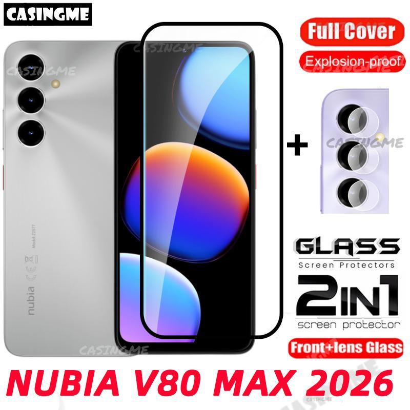 NUBIA V80 MAX 2026 Tấm Bảo Vệ Màn Hình Trong Suốt Full Cover Film Cho ZTE NUBIA Blade V80 NUBIAV80 MAX V80Max Design Pro 4G 5G 2026 Kính Cường Lực Ống Kính Máy Ảnh