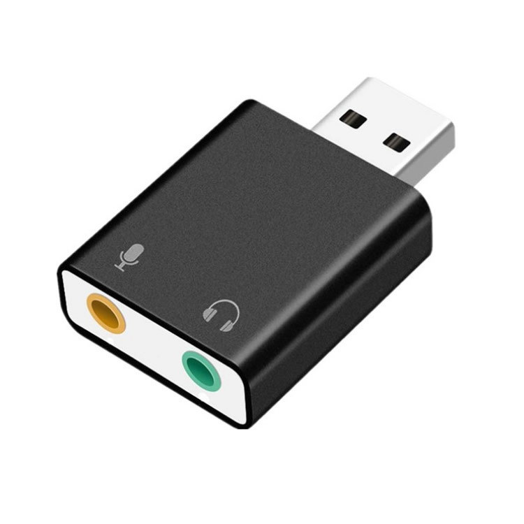Card âm thanh USB ngoài 7.1 kênh, có mic - Đầu/Card Âm Thanh USB，Hỗ trợ âm thanh 7.1 / 7.1 kênh，Cắm và chạy