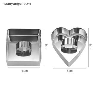 Nuanyangone.vn 1 Khuôn Làm Bánh Inox DIY Bánh Mousse Hoạt Hình Khuôn Sushi Cơm Khuôn Bấm Phụ Kiện Nhà Bếp Sáng Tạo Bữa Trưa Bento Mới