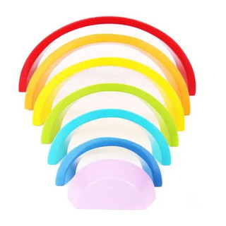 Đồ Chơi Xếp Hình Cầu Vồng Trẻ Em,Phát Triển Thị Giác,nhận Biết Màu Sắc & Tư Duy Logic,Đồ Chơi Giáo Dục Sớm Montessori