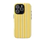 Họa tiết sọc dọc màu vàng tối giản Thích hợp cho iPhone 17 Pro max Plus Air / 16 / 15 / 14 / 13 / 12 / 11 / XS / XSmax / 7 / 8 plus Vỏ cứng hai lớp chống sốc Vỏ bao gồm tất cả