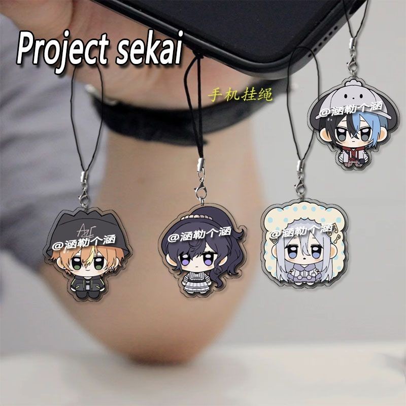 Project Sekai for Mobile Phone Strap Anime Asahina Mafuyu Yoisaki Kanade Lanyard for IPhone Kawaii Mobile Phone