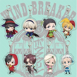 Anime WIND BREAKER cute 6CM acrylic Key chain Sakura-harusugita Keitaro acrylic decoration birthday present key ring