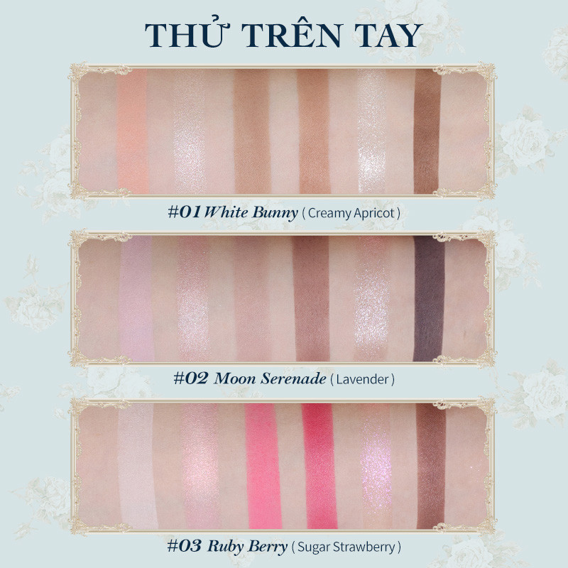 【Live】Flower Knows Bunny Garden 6.5g  Collection 6-Color Makeup Palette