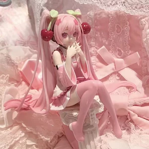 Anime Hatsune Miku Hình PVC Đồ Trang Trí Kawaii Hatsune Váy Hồng Trang Trí Bàn Làm Việc Nhà Đồ Chơi Người Lớn Trẻ Em Quà Tặng Sinh Nhật