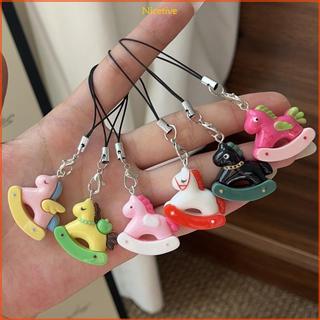 NICE Vui Vẻ Nhiều Màu Sắc Ngựa Dây Đeo Điện Thoại Móc Khóa Túi Quyến Rũ Cho Nữ Túi Xách Phụ Kiện