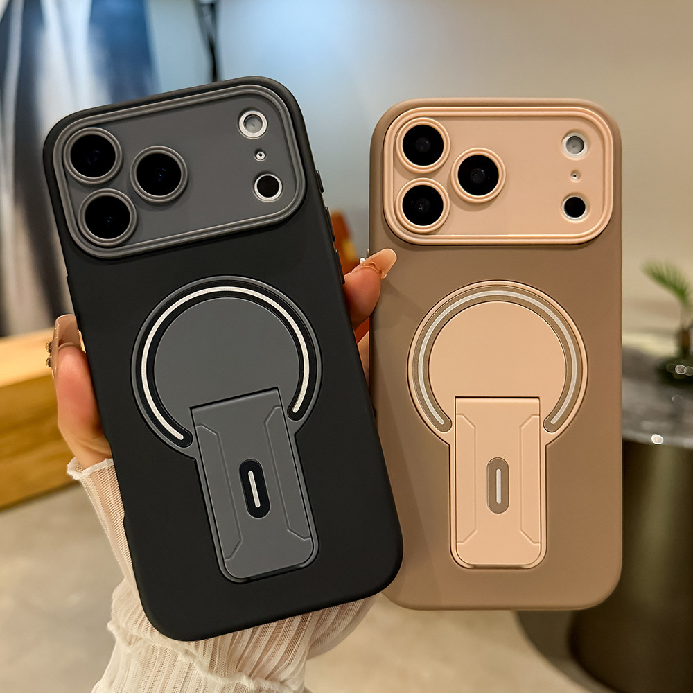 Giá đỡ gấp vô hình từ tính Vỏ điện thoại mềm Windows cho iPhone 17 Pro Max 16 Plus 15 14 13 12 11 Vỏ bảo vệ chống sốc