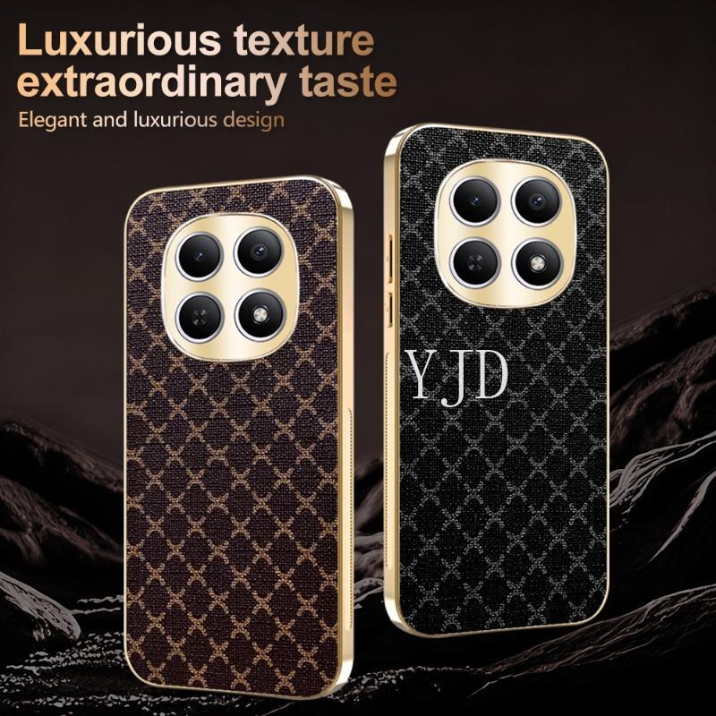 Ốp Lưng Cho Redmi Note 15 Pro Note15Pro + Phong Cách Mới Thời Trang Sang Trọng Da Mạ Điện Khung TPU Chống Rơi Điện Thoại