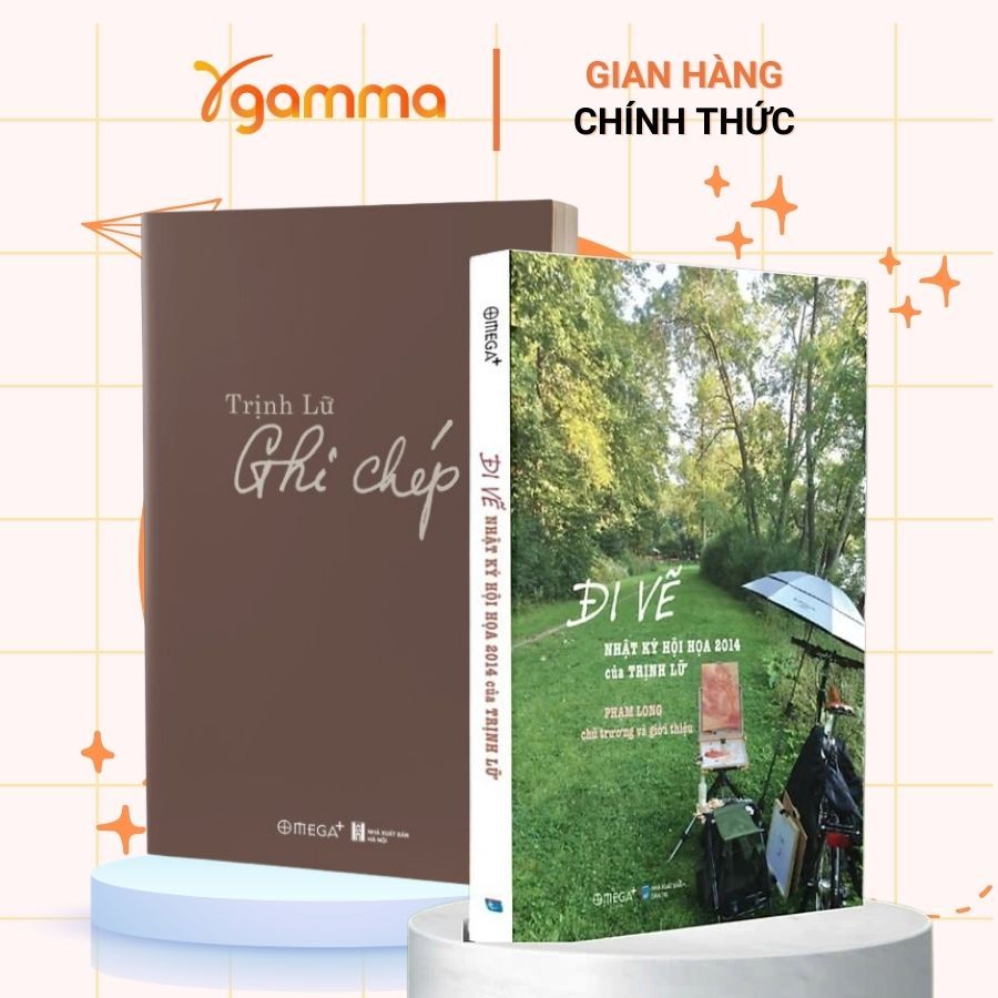 Combo Sách/lẻ: Ghi Chép + Đi vẽ – Trịnh Lữ (Tặng kèm postcard) (Omega Plus)