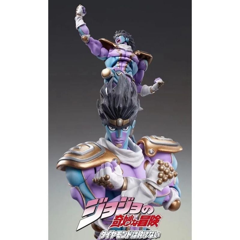 Hình Anime JOJO|Mô hình đứng lên ngôi sao bạch kim siêu di động Seitaro|Đóng hộp nội địa