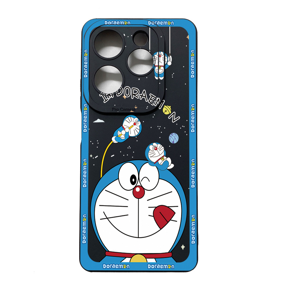 Tương thích với Infinix Hot 60 Pro 50i 40i 40 Pro Note 12 G96 12i 30i Smart 10 8 9 Smile Doremon Vỏ bảo vệ ống kính