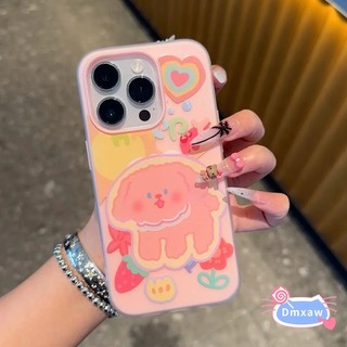 Ốp Điện Thoại 2 Trong 1 Chú Chó Tình Yêu Dễ Thương Cho Honor 400 Pro Lite Smart 200 Pro 90 Smart 70 Lite Magic 7 6 5 Lite 4G 5G Vỏ Hoa Hoạt Hình Màu Kẹo Chống Sốc Chống Rơi Ốp Lưng Mờ