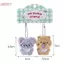 HFSHY 1 Cặp Dễ Thương Sang Trọng Chó Móc Khóa Búp Bê Động Vật Mặt Dây Chuyền Móc Khóa Dành Cho Nữ Bé Gái Hoạt Hình Schoolbag Bapa Mặt Dây Chuyền Quyến Rũ Quà Tặng VN