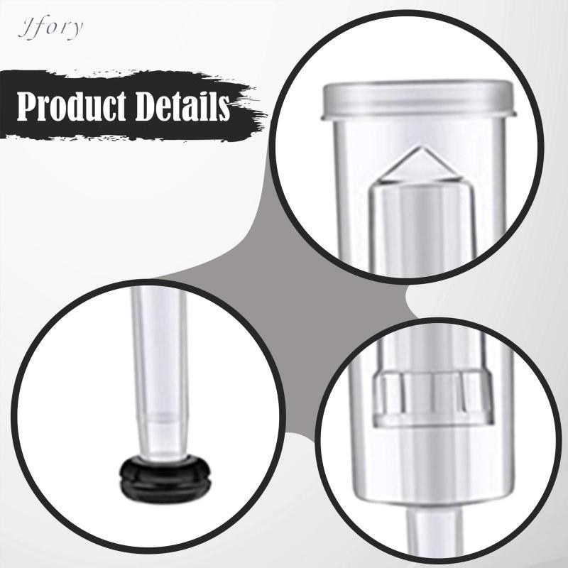 Jfory Bộ 3 Airlock để lên men chắc chắn để làm bia rượu vang với Grommets để pha Kimchi Bảo quản bia lên men