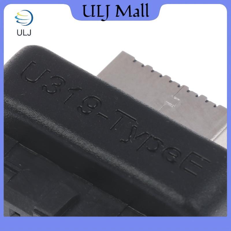 ULJ 1 / 2 / 3 Bộ chuyển đổi USB 3.0 19 / 20-Pin sang Type E - Bộ chuyển đổi tiêu đề bảng điều khiển phía trước USB 3.1 Type C cho bo mạch chủ.
