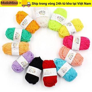 MODOMINO 12 Chiếc Len Móc Sợi, Đan Nhiều Màu Acrylic Sợi, Handmade Mềm Mại Trẻ Em Thủ Công Dệt Sợi Người Mới Bắt Đầu