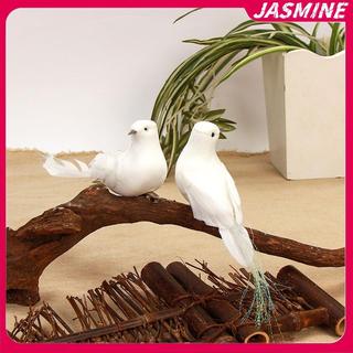JASMINE 1 Chim Bồ Câu Nhân Tạo Chim Bồ Câu Giả Mô Phỏng Lông Bồ Câu Cây Giáng Sinh Tiệc Cưới Đồ Trang Trí Nhà Trang Trí Phòng Khách JASMINE