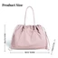 Túi đeo vai nữ OLVIDO, Túi tote màu trơn Nylon, Thời trang đơn giản Nhẹ có dây rút Túi xách Tote đi làm mua sắm du lịch