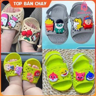 DÉP TỔ ONG XỐP CHO BÉ TẬP ĐI _ DẺP CHUN SIÊU NHẸ TẬP ĐI CÓ QUAI DÀNH CHO BÉ CHÂN 9-16CM BONNSHOP