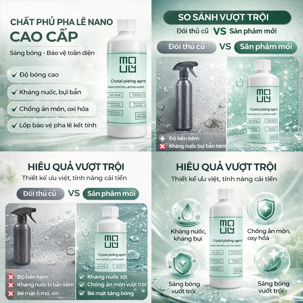 【Đánh Bóng Bền Vững】Dung Dịch Tinh Thể Nano GKTK Đánh Bóng Đá/Tăng Sáng & Phục Hồi Bề Mặt/Chất Làm Bóng Đá Granite & Cẩm Thạch/Lớp Phủ Chống Bám Bẩn Cho Bàn Bếp Đá/Keo Bảo Vệ Bề Mặt Gạch Đá