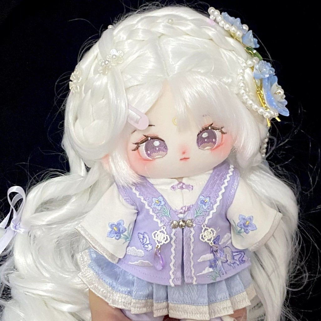 20cm Búp Bê Cotton Bộ Quần Áo Cổ Búp Bê Quần Áo Thay Thế Phong Cách Trung Hoa Đinh Hương Nút Quần Áo Cho Bé Không Có Thuộc Tính 4.3