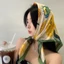 Băng đô tam giác PYCOU, Khăn trùm đầu hoa kiểu Pháp giả lụa phong cách mục vụ cho bé gái, Khăn lụa thủ công ngọt ngào Hàn Quốc chụp ảnh ngoài trời