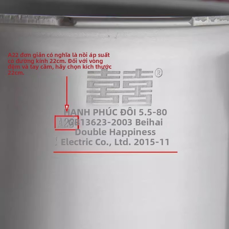 🔥Thích hợp cho Zhuhai Đôi Hạnh Phúc Hợp Kim Nhôm Áp Suất Nồi Áp Lực Cao Tay Cầm Van An Toàn Niêm Phong Vòng Cao Su Phụ Kiện