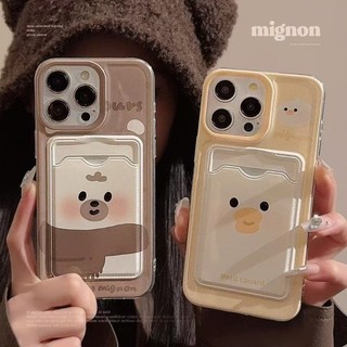 Dành Cho IPhone 17 16 15 14 13 12 11 Pro Max X XR XS Max 7 8 Plus Dễ thương Cub thẻ trường hợp điện thoại