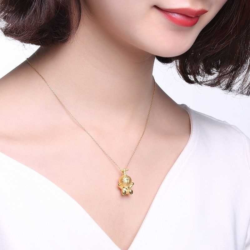Hoạt Hình Chắc Chắn Doremon Vòng Cổ Mặt Dây Chuyền Doremon Mạ Vàng Mặt Dây Chuyền Tuổi Thơ Mặt Dây Chuyền Mạ Vàng