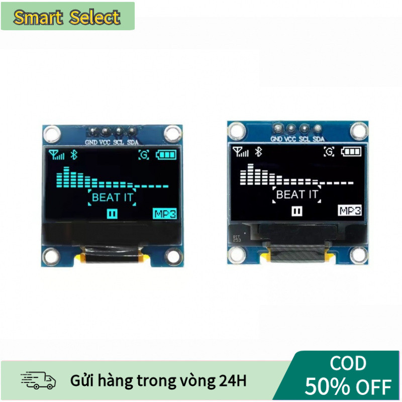 【COD】Mô-đun hiển thị OLED tương thích driver SSD1306/SSD1315, kích thước nhỏ, phù hợp cho các vi điều khiển