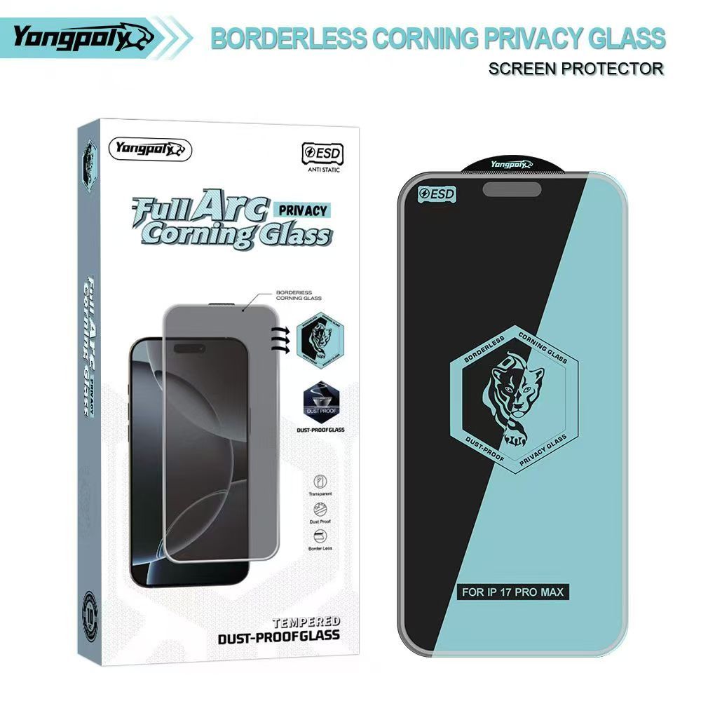 Kính cường lực chống riêng tư cao cấp 28 độ Chống tĩnh điện Tương thích với iPhone 17 16 15 14 13 12 11 Pro Max Plus Air X XR XS Max0.55 Phim bảo vệ màn hình kính dày