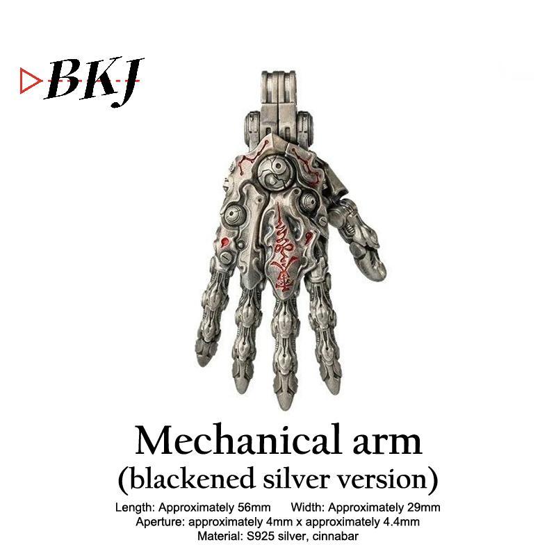 [KJ] Tay Robot Phong Cách Punk Với Khớp Ngón Tự Di Chuyển - Mặt Dây Chuyền Treo Bàn Làm Việc Giảm Căng Thẳng