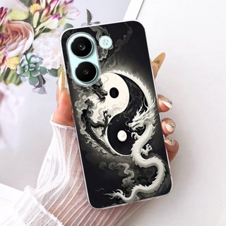 Dành Cho Xiaomi Poco X8 Pro X8Pro Max 5G 2026 Mới Mát Họa Tiết Rồng Rồng Vỏ Điện Thoại Silicon Mềm TPU