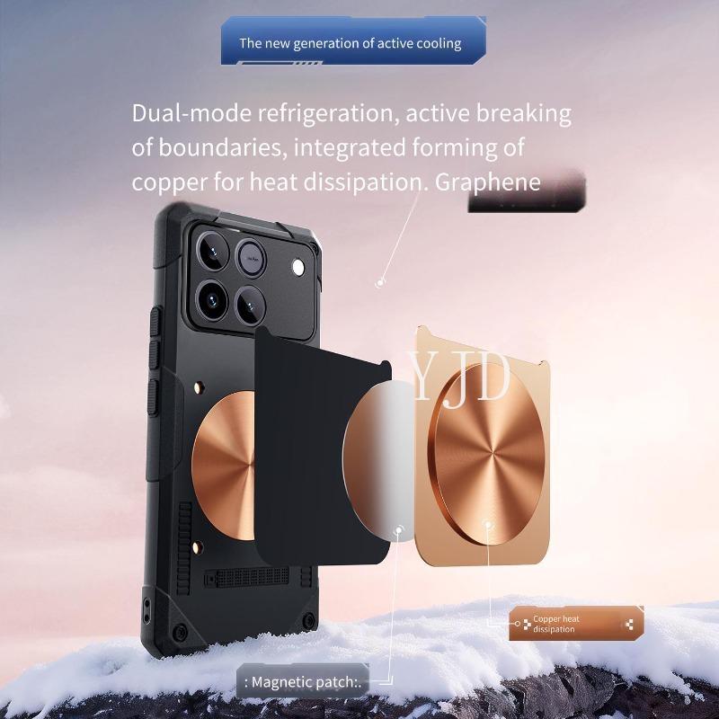 YJD Ốp Lưng Cho Honor Win RT Một Mảnh Khuôn Silicon Đồng Tấm Tản Nhiệt Chống Rơi Vỏ Điện Thoại