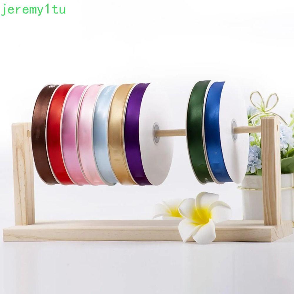 Giá đỡ ruy băng JEREMY, Giá sắp xếp lưu trữ ruy băng 1 / 2 / 3 tầng bằng gỗ, Thủ công gói chắc chắn Dễ dàng cài đặt Tiết kiệm không gian Giá đỡ cuộn ruy băng Đồ thủ công