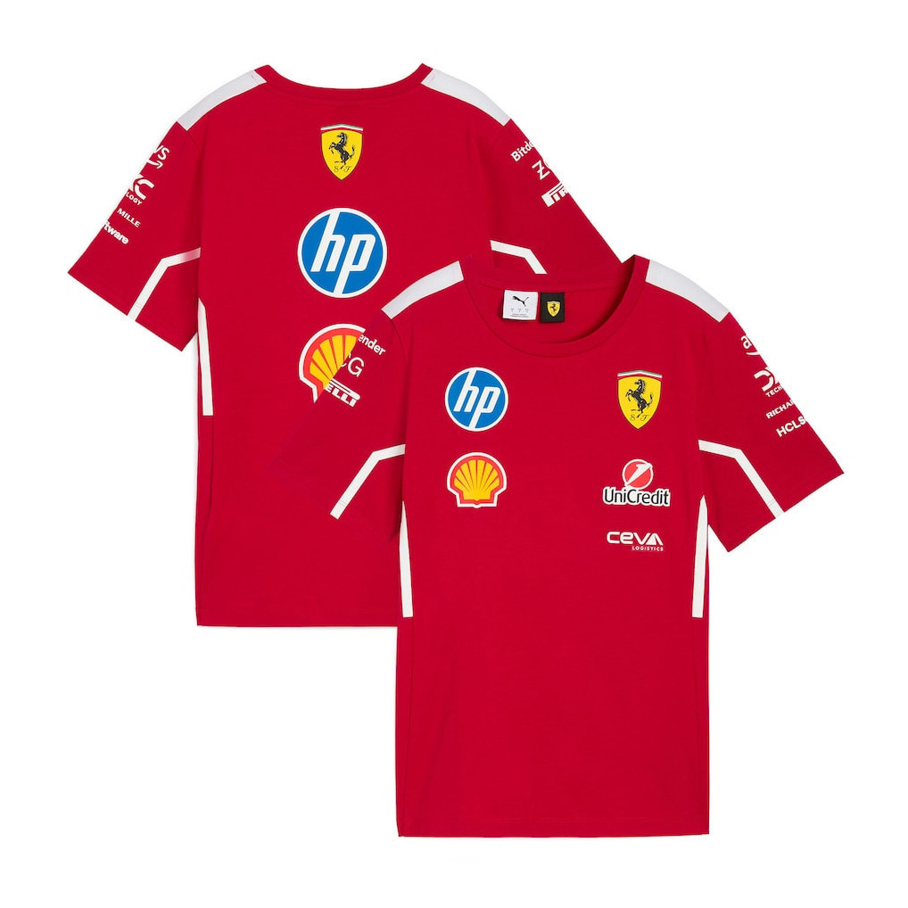 Áo thun siêu lớn Ferrari F1 Team Season, phong cách đua xe, phù hợp dạo phố