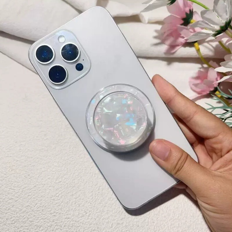 Đế cản từ tính họa tiết vỏ đầy màu sắc chính hãng 2026 Xu hướng – 360° Giá đỡ điện thoại lười để bàn xoay cho Universal Fit