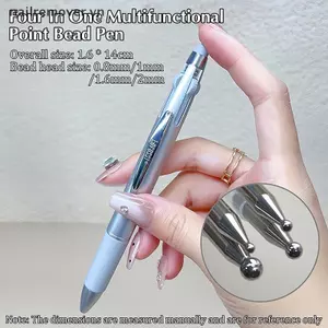 Bút kim cương Nail Point 4 trong 1 Tôn vinh Xoay điểm móng tay Bàn chải vẽ tranh Thiết kế điểm bi Dụng cụ nghệ thuật Làm móng tay Đầu chấm sơn MỚI