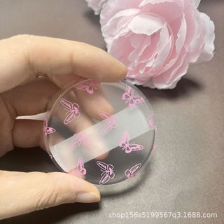 Đệm Silicon Puff Trong Suốt Jelly Silicone Puff Q Co Giãn Mềm Mại Mềm Mại Không Bột Dụng Cụ Làm Đẹp