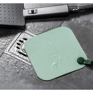 Miếng silicon đa năng chặn cống bồn tắm bếp Tấm silicon khử mùi thoát sàn，Chất liệu Silicon， 15x15cm，Đa năng
